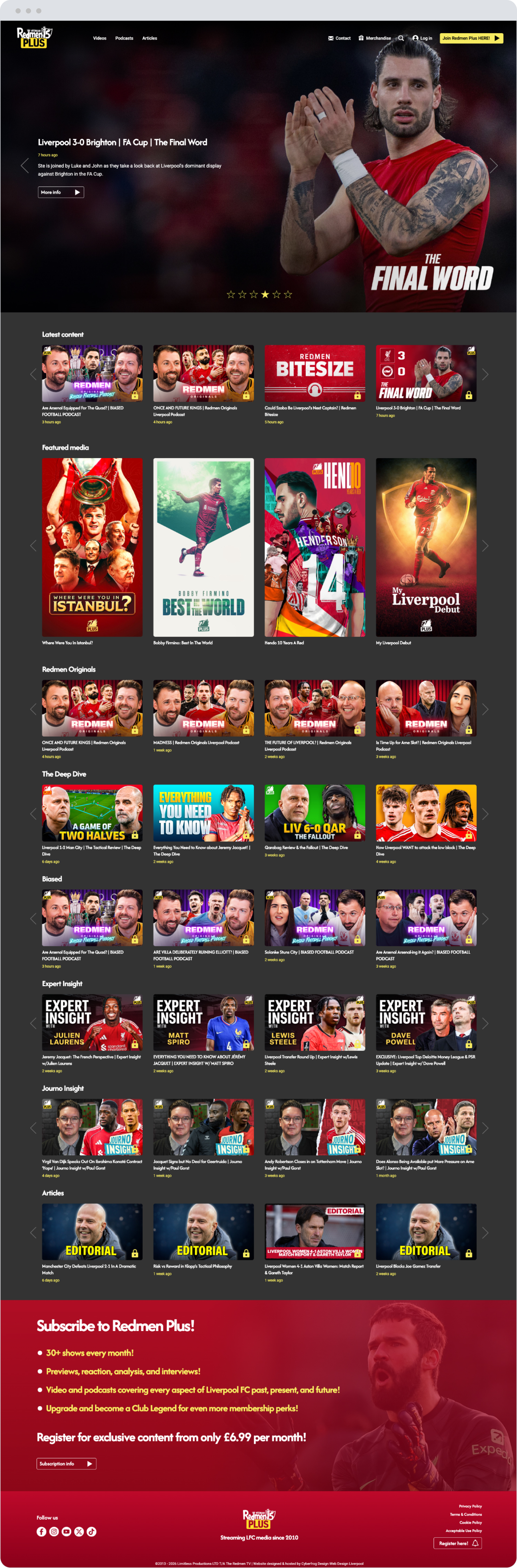 Liverpool FC fan website