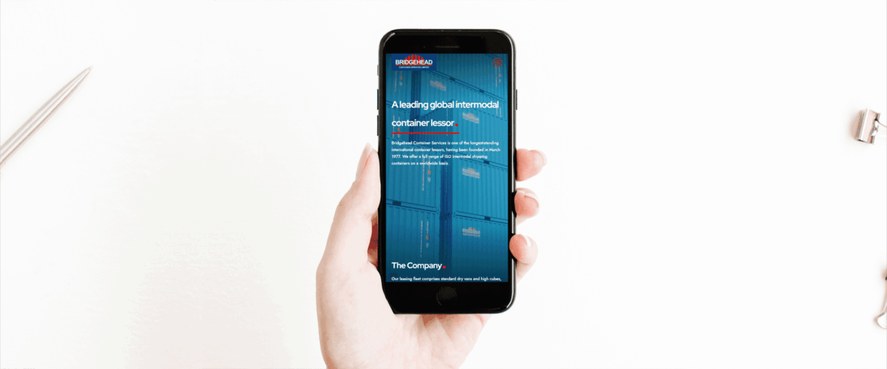 Shipping company web design