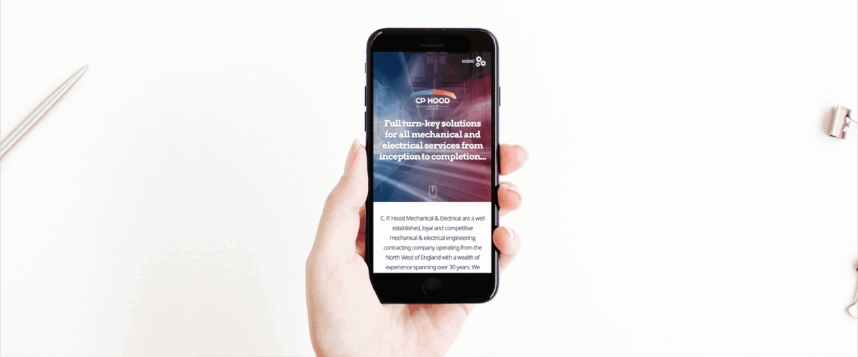 Industrial company website design