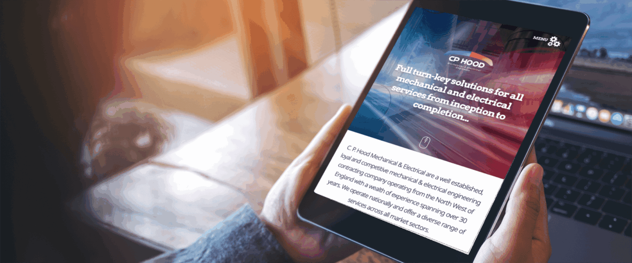 Industrial company website design