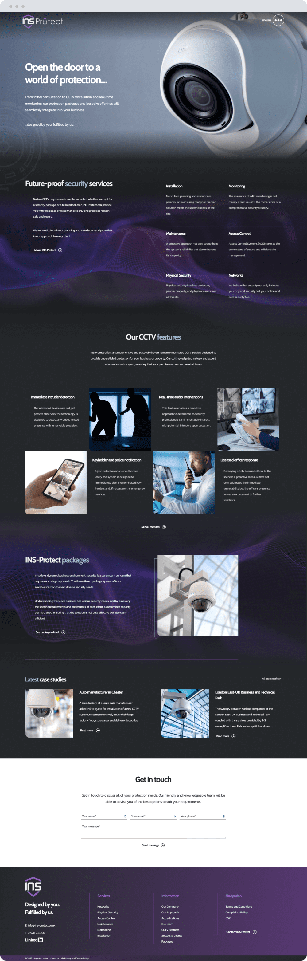 Security company web design