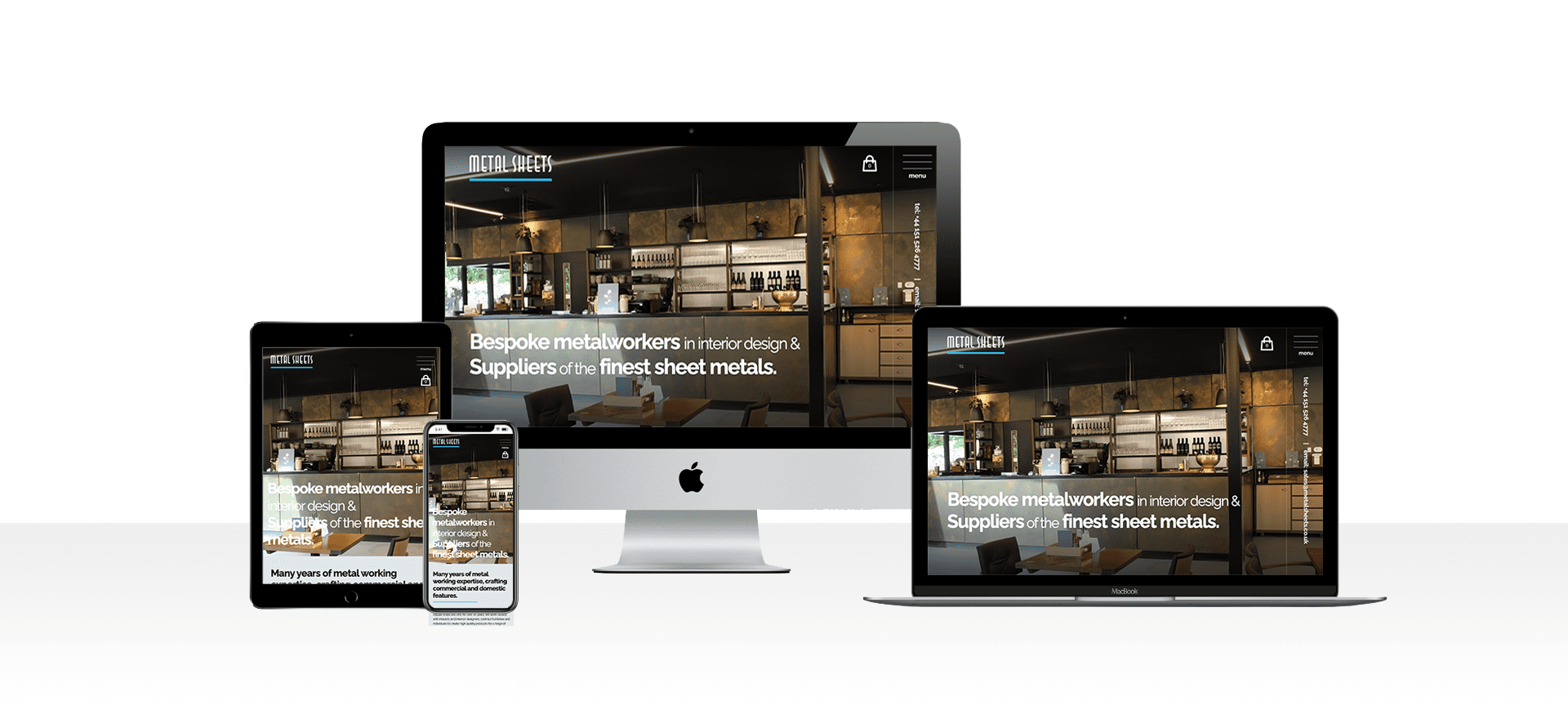 Interior designer website design