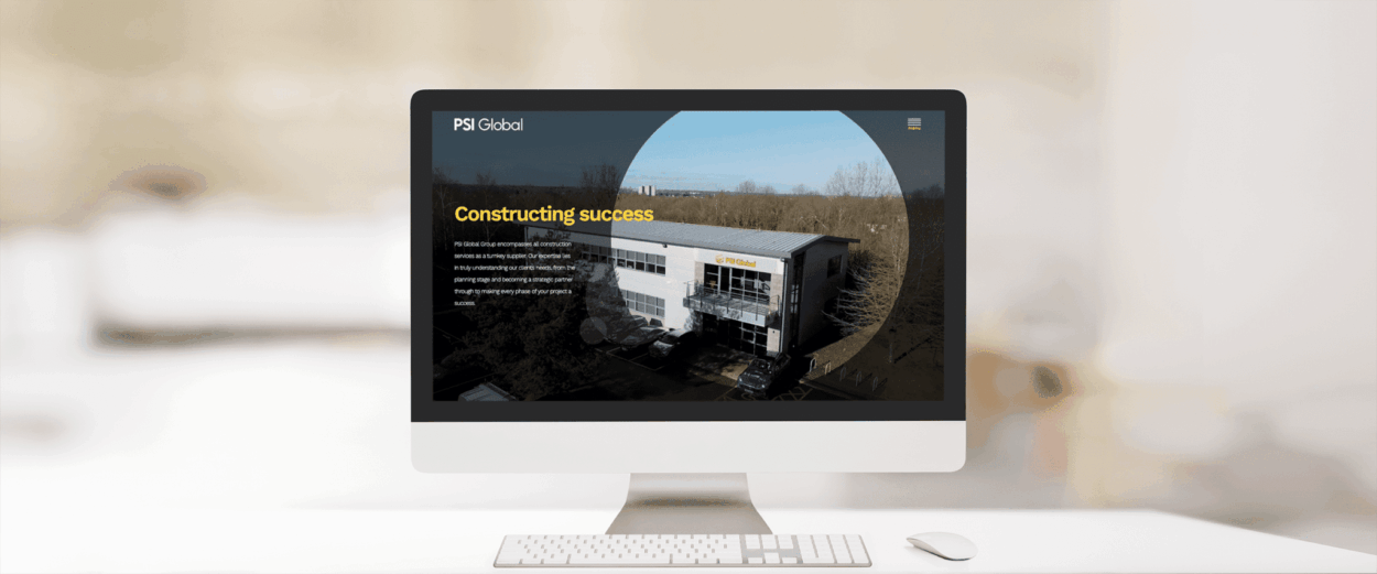 Global industrial contractor web design