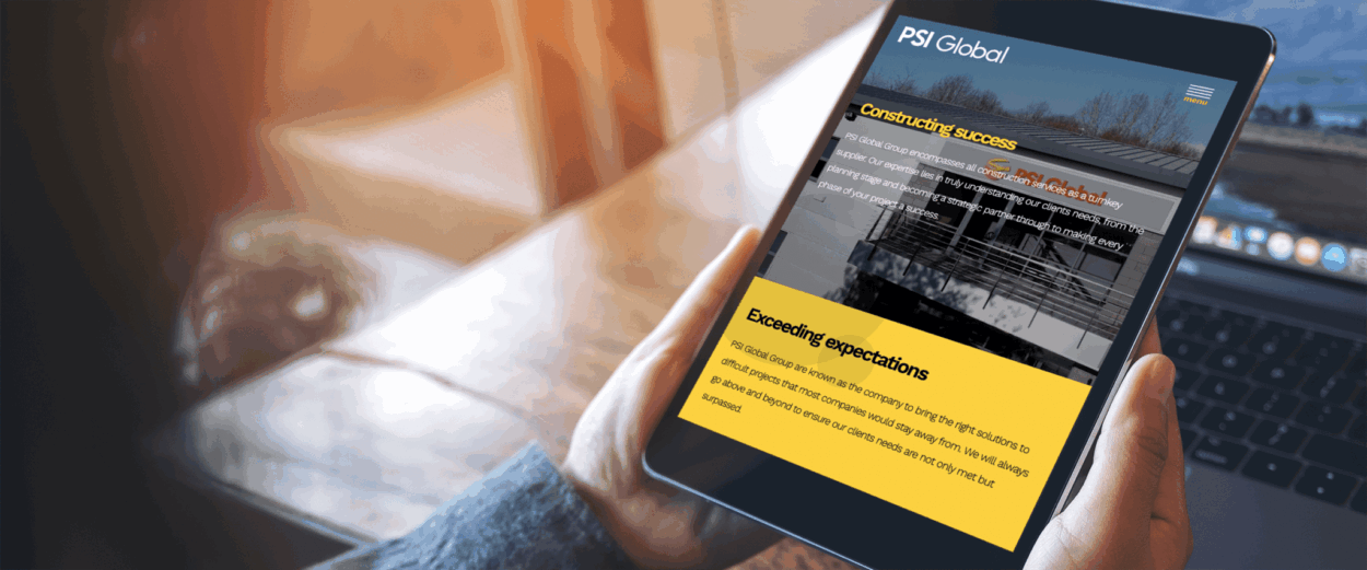 Global industrial contractor web design