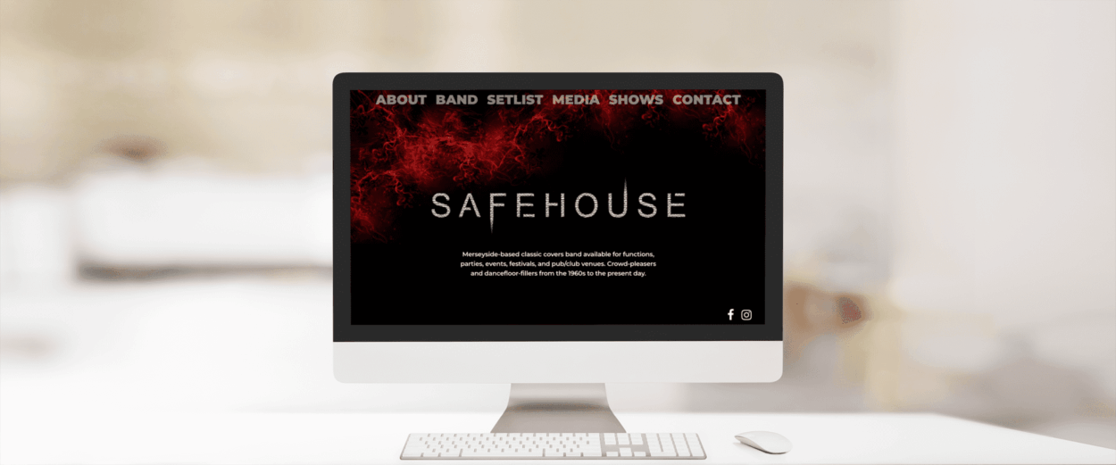Website design for bands