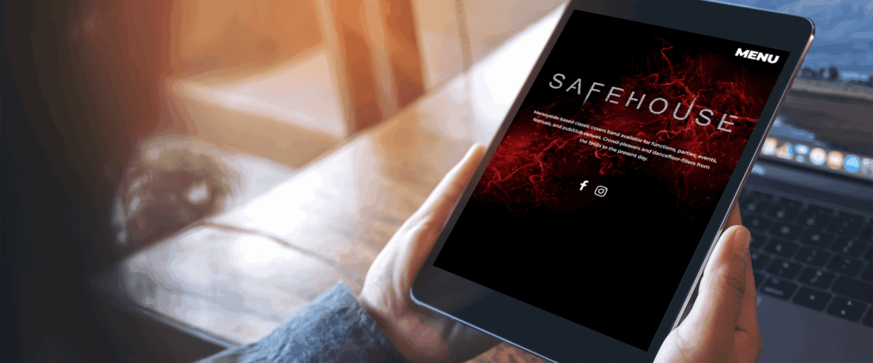 Website design for bands